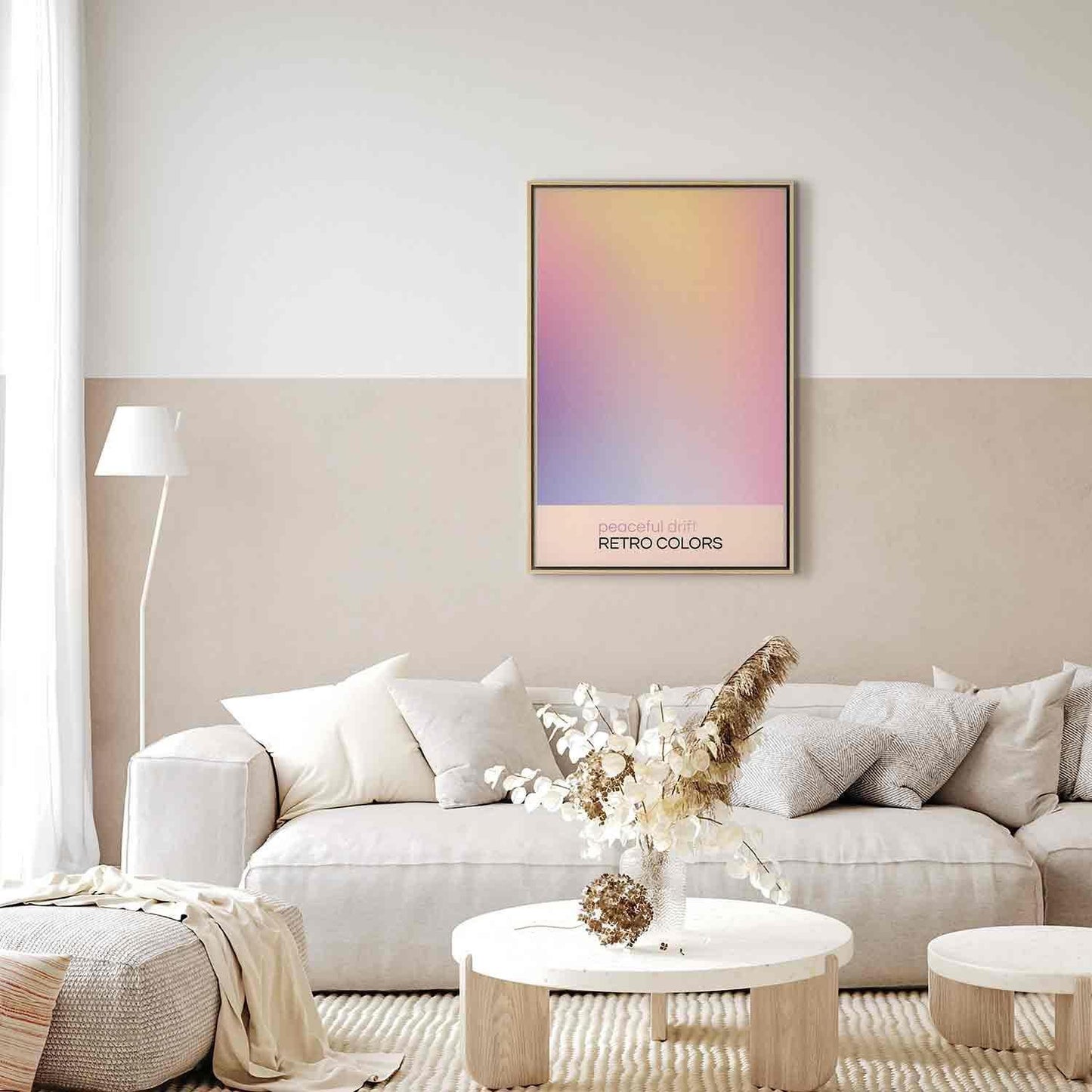 Leinwandbild - Peaceful Drift - Delicate Pastel Shades Creating a Harmonious Whole