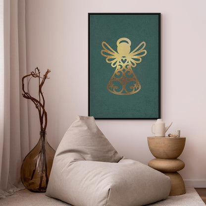 Leinwandbild - Angelic Christmas (1 Part) Vertical