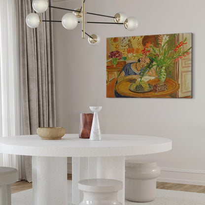 Leinwandbild - Henri Matisse – Woman with Gladioli