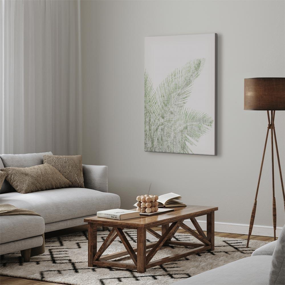 Leinwandbild - Velvet Green (1 Part) Vertical