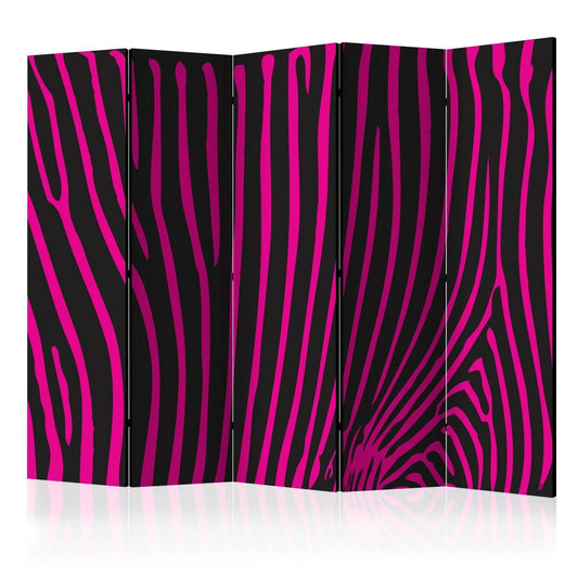 Paravent - Zebra pattern (violet) II Artgeist