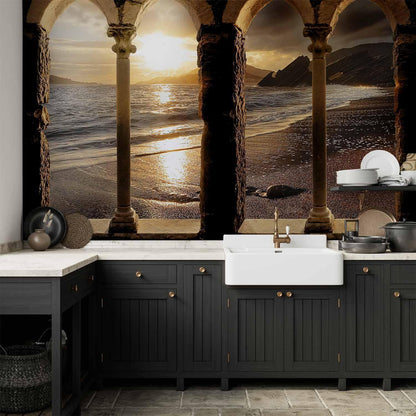 Fototapete - Castle on the beach