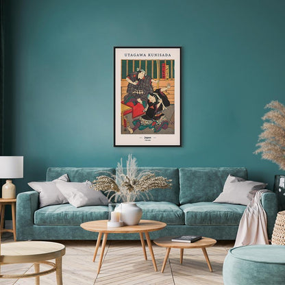 Leinwandbild - Woodcut (1 Part) Vertical