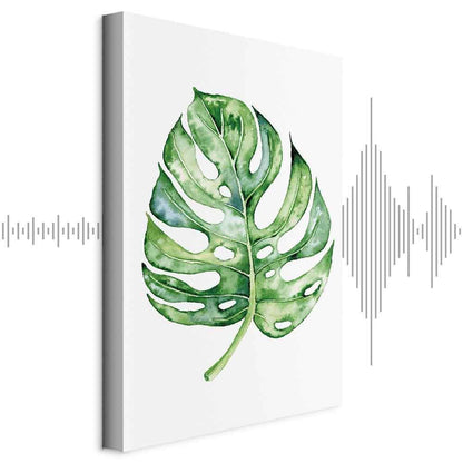 Leinwandbild - Watercolor Monstera (1 Part) Vertical