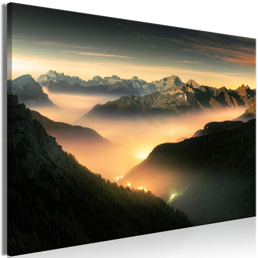 Leinwandbild - Mountain Breath (1 Part) Wide - Third Variant Artgeist