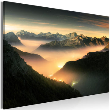 Leinwandbild - Mountain Breath (1 Part) Wide - Third Variant Artgeist