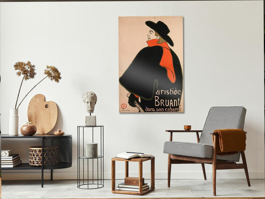 Leinwandbild - Aristide Bruant: Dans son cabaret (1 Part) Vertical Artgeist