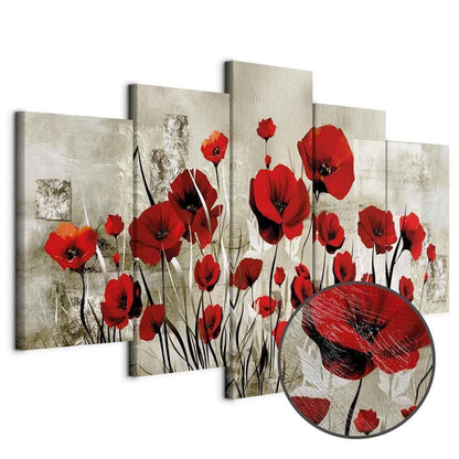 Leinwandbild - Scarlet Field