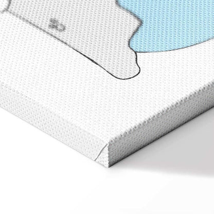 Leinwandbild - Teddy Bears on the Beach (1 Part) Wide