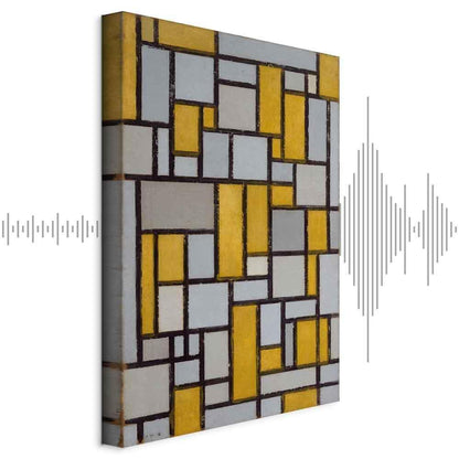 Leinwandbild - Piet Mondrian – Composition with grid 5