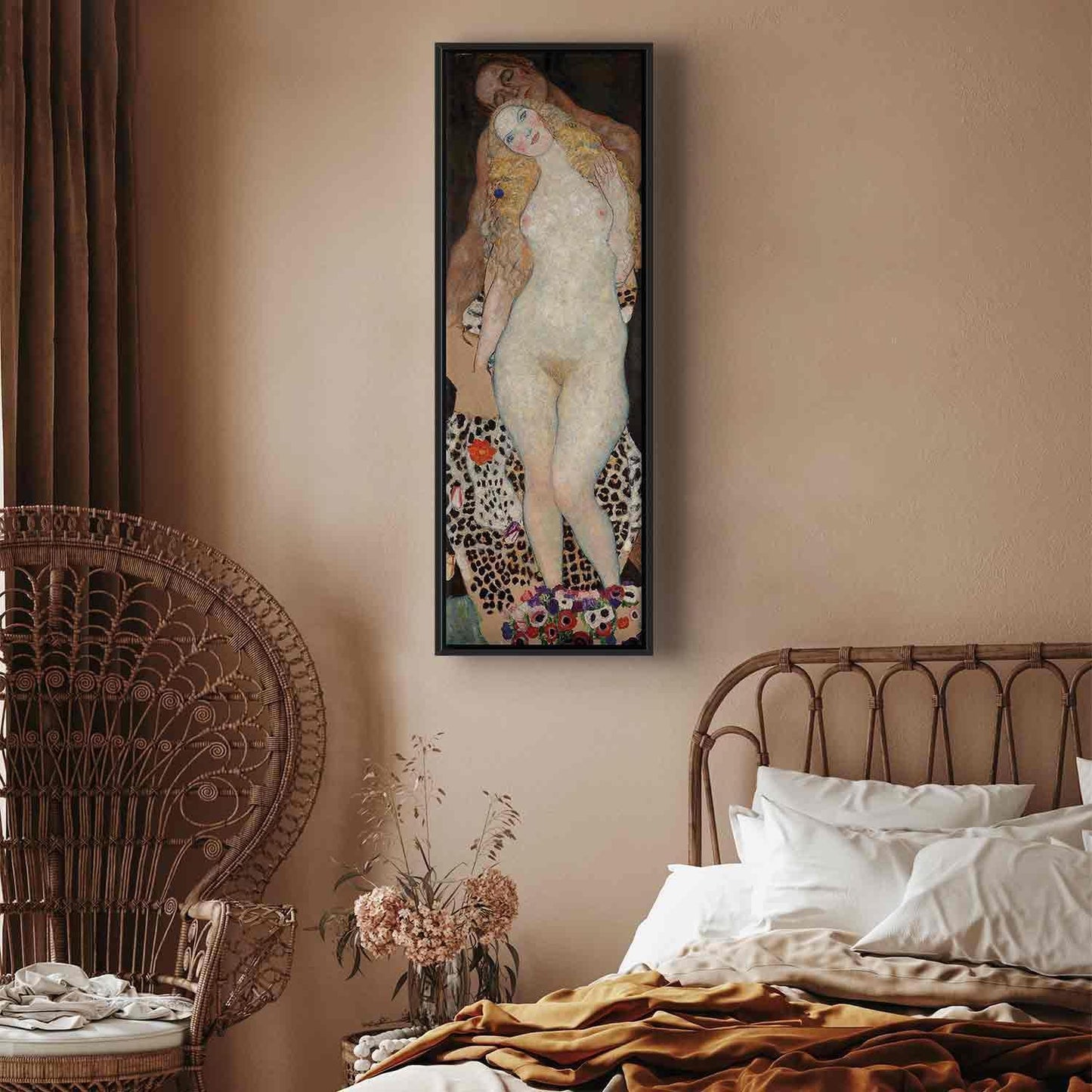 Leinwandbild - Adam and Eve (Gustav Klimt) Artgeist