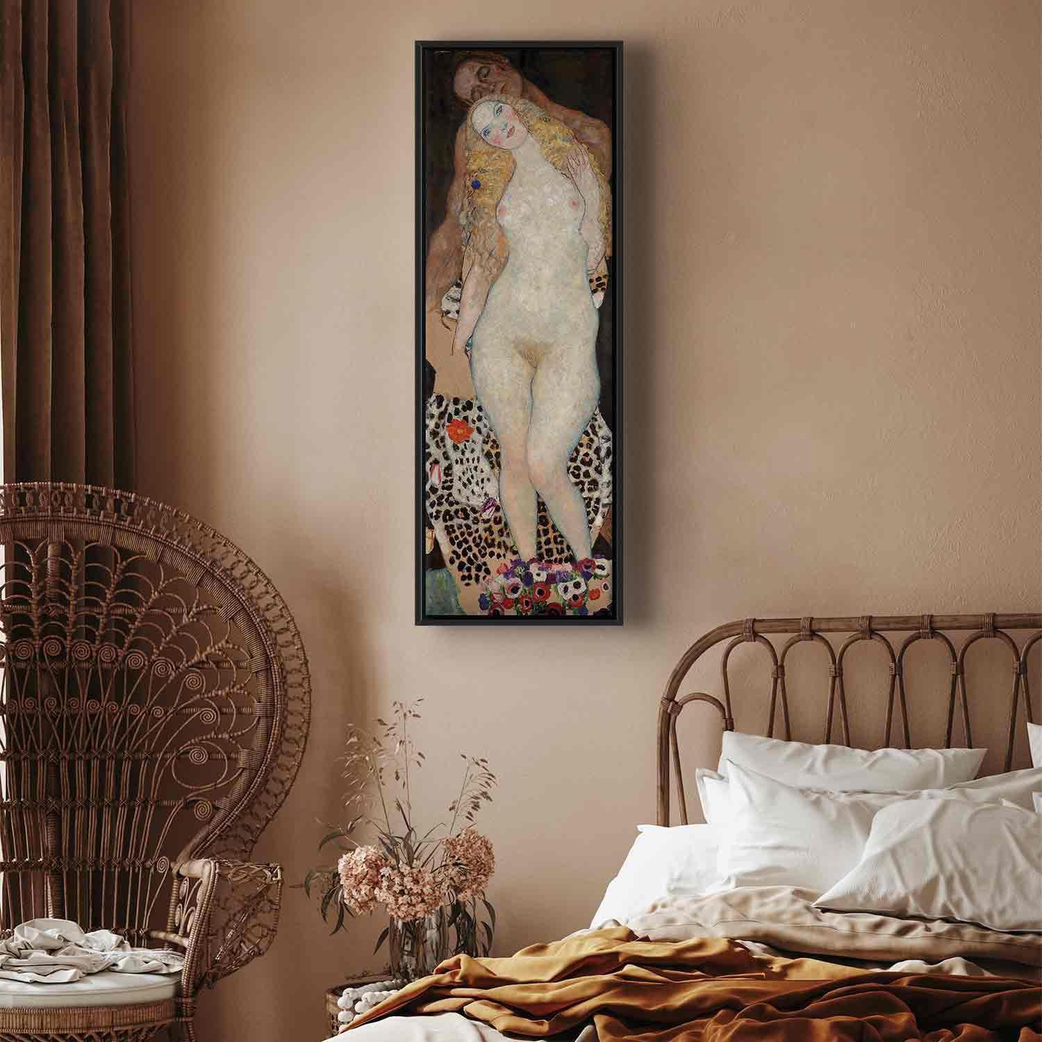 Leinwandbild - Adam and Eve (Gustav Klimt) Artgeist