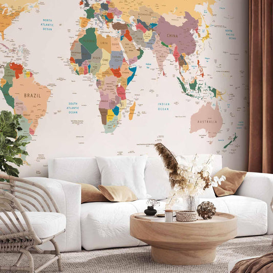Fototapete - World Map Artgeist