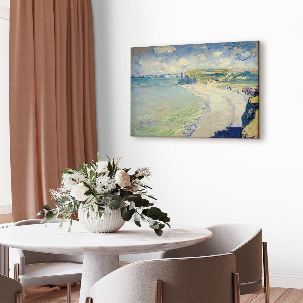 Leinwandbild - Claude Monet – Beach at Pourville