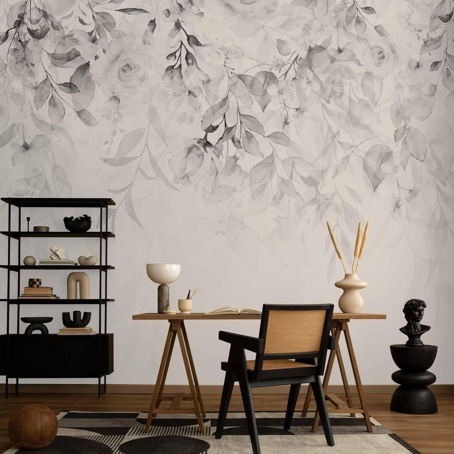 Fototapete - Waterfall of Roses - Third Variant