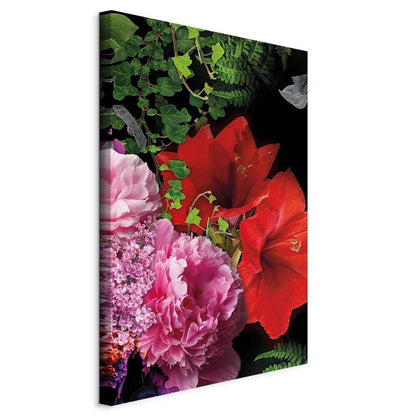Leinwandbild - Floral Symphony (1 Part) Vertical