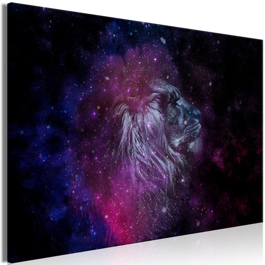 Leinwandbild - Cosmic Lion (1 Part) Wide Artgeist