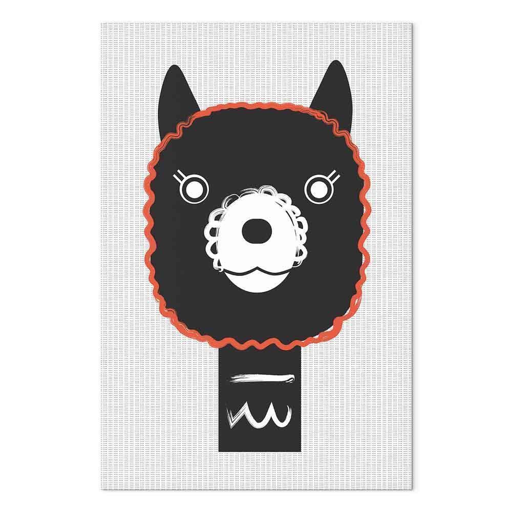 Leinwandbild - Decorative Alpaca (1 Part) Vertical