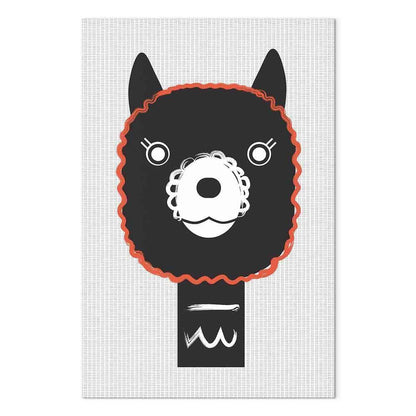 Leinwandbild - Decorative Alpaca (1 Part) Vertical