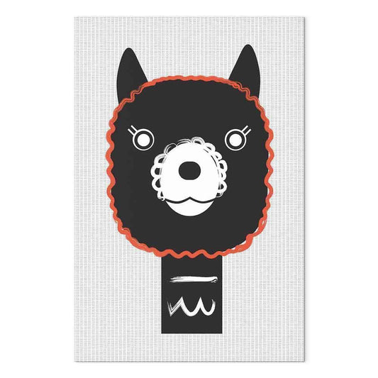 Leinwandbild - Decorative Alpaca (1 Part) Vertical