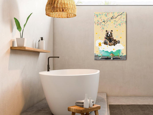Malen nach Zahlen - Bathing Bear