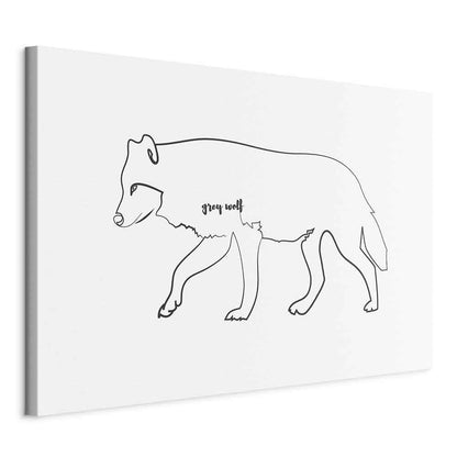 Leinwandbild - Wolf (1 Part) Wide