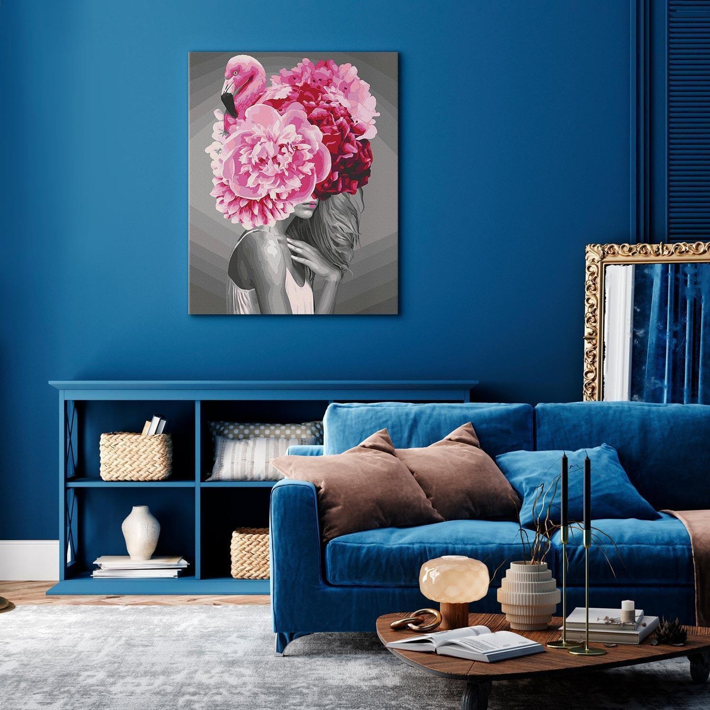 Malen nach Zahlen - Flamingo Girl