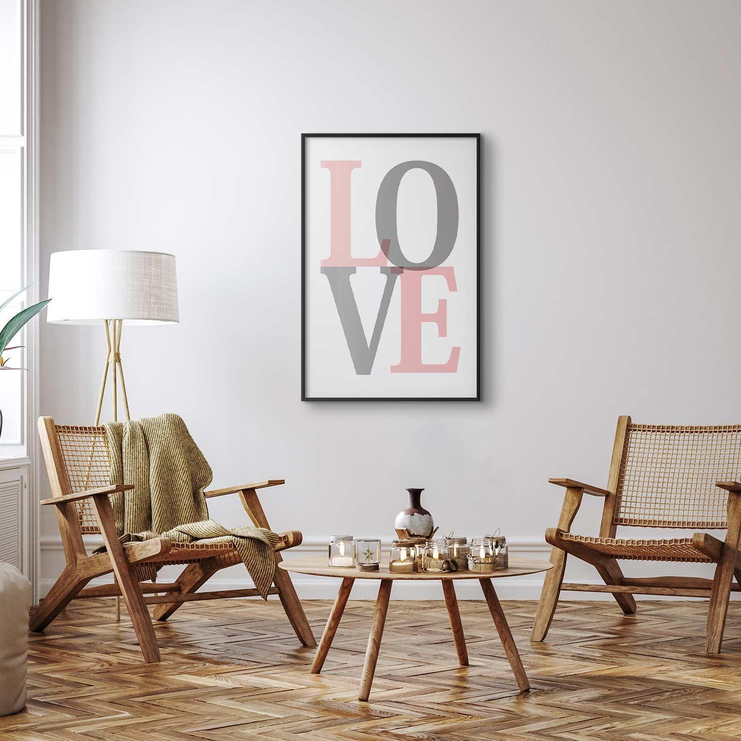 Poster - Gray Love Artgeist