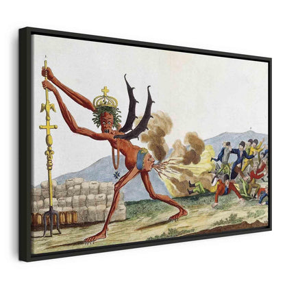 Leinwandbild - Caricature of the English Government (Jacques-Louis David) Artgeist
