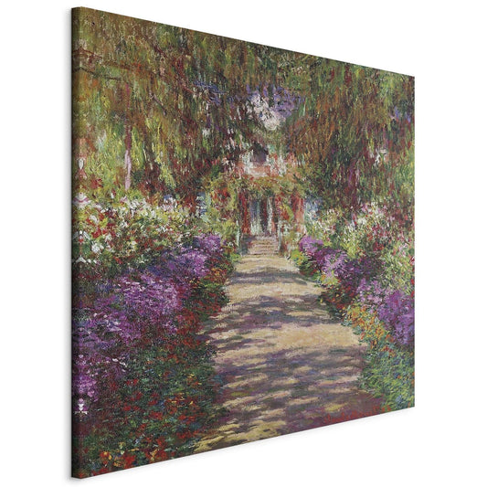 Leinwandbild - Garden Path in Giverny Artgeist