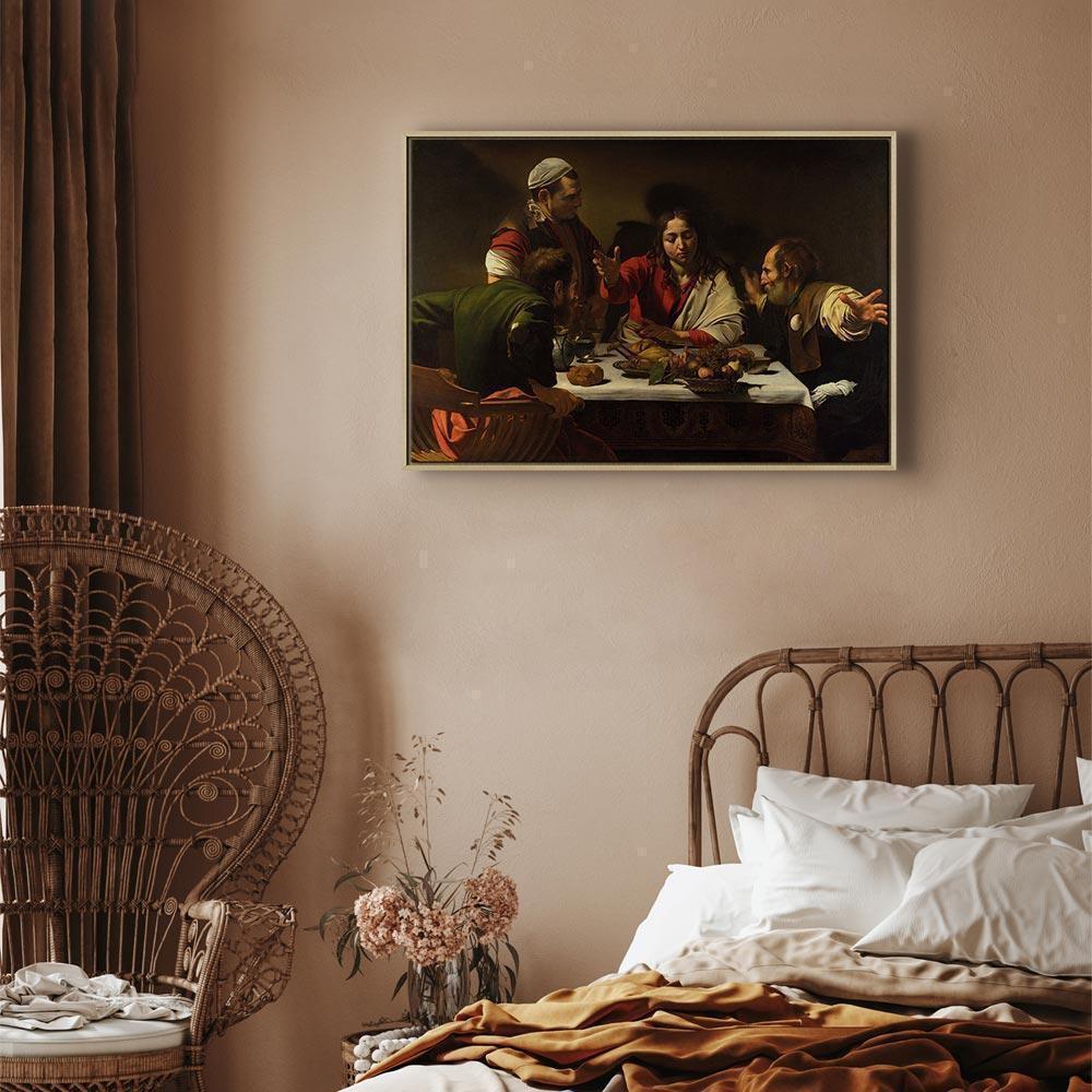 Leinwandbild - Caravaggio – Supper at Emmaus