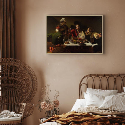 Leinwandbild - Caravaggio – Supper at Emmaus
