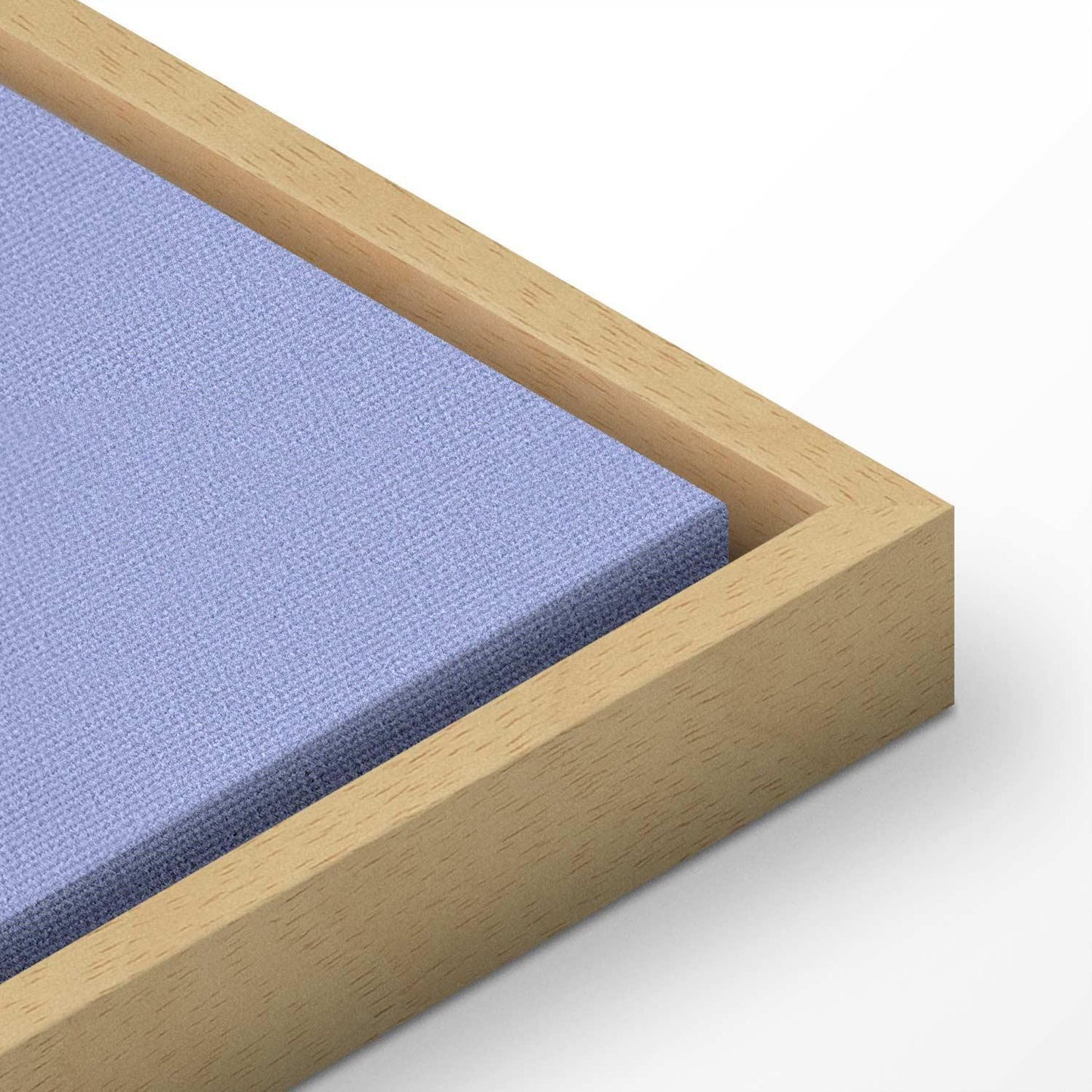 Leinwandbild - Lines and Symmetry - Expressive White Grid on a Blue Background