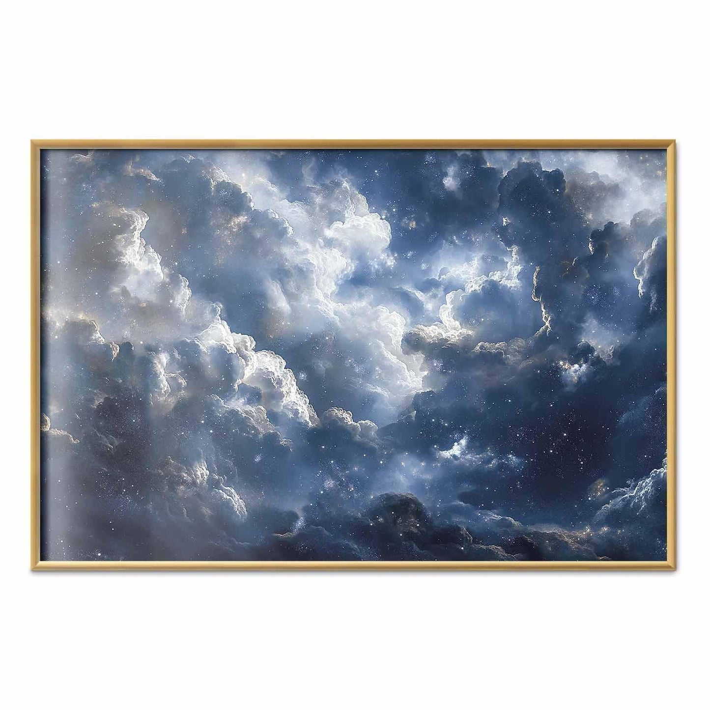 Poster - Astronomical Wonders: Clouds and Stars in Harmonious Union