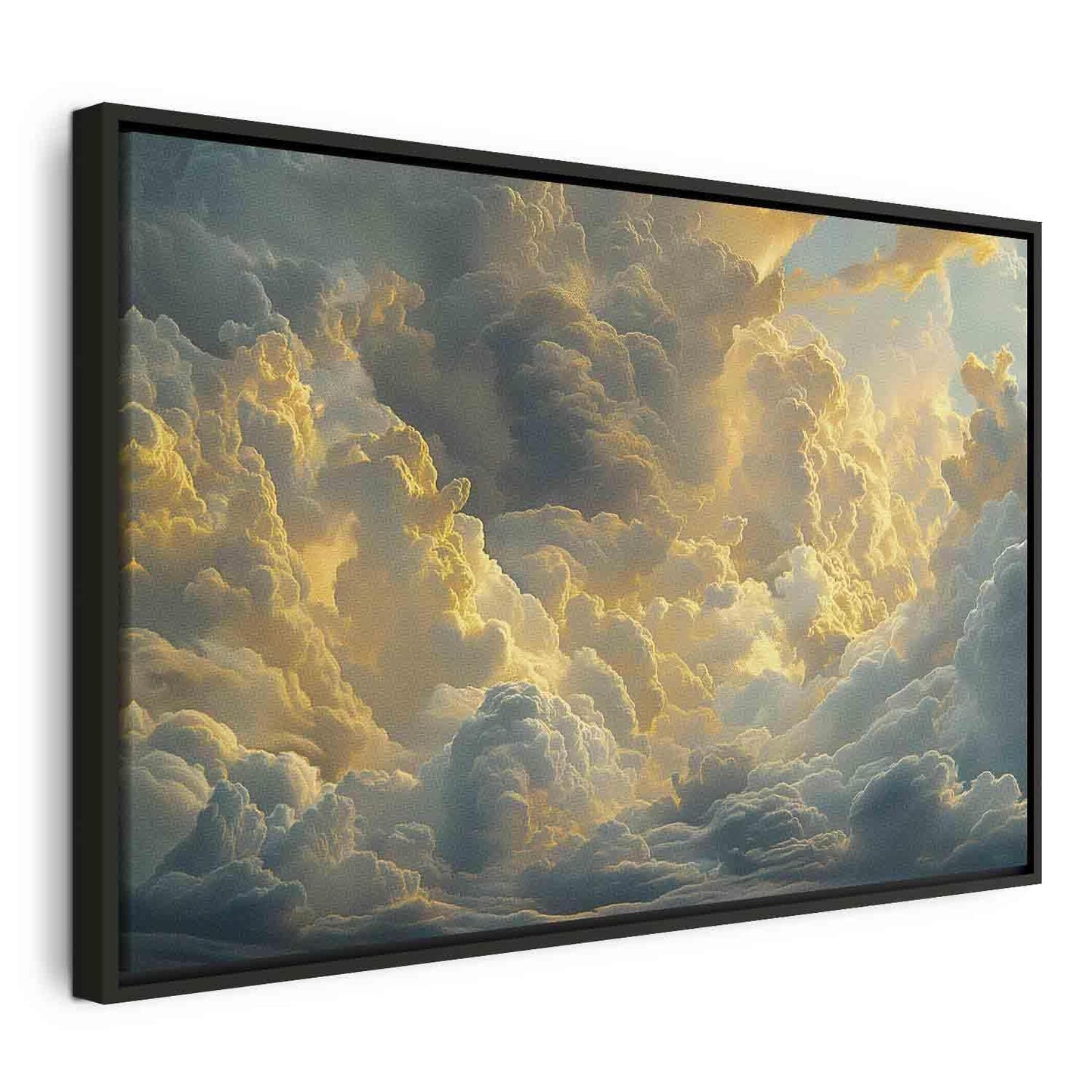 Leinwandbild - Last Breath of the Day: Clouds Illuminated by Evening Glow Artgeist