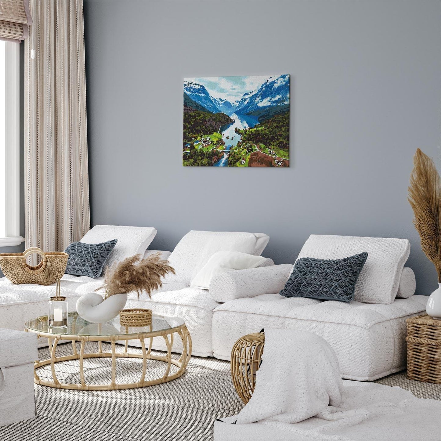 Malen nach Zahlen - Alpine valley