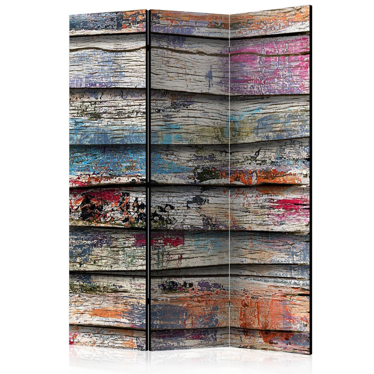 Paravent - Colourful Wood Artgeist