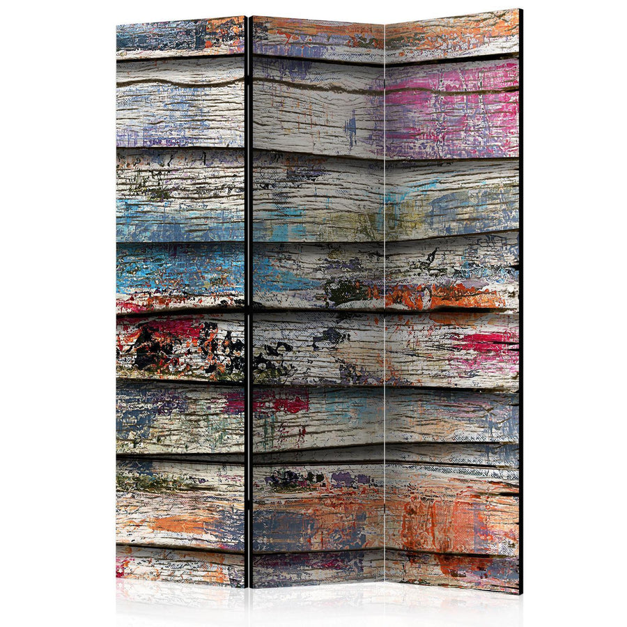 Paravent - Colourful Wood Artgeist