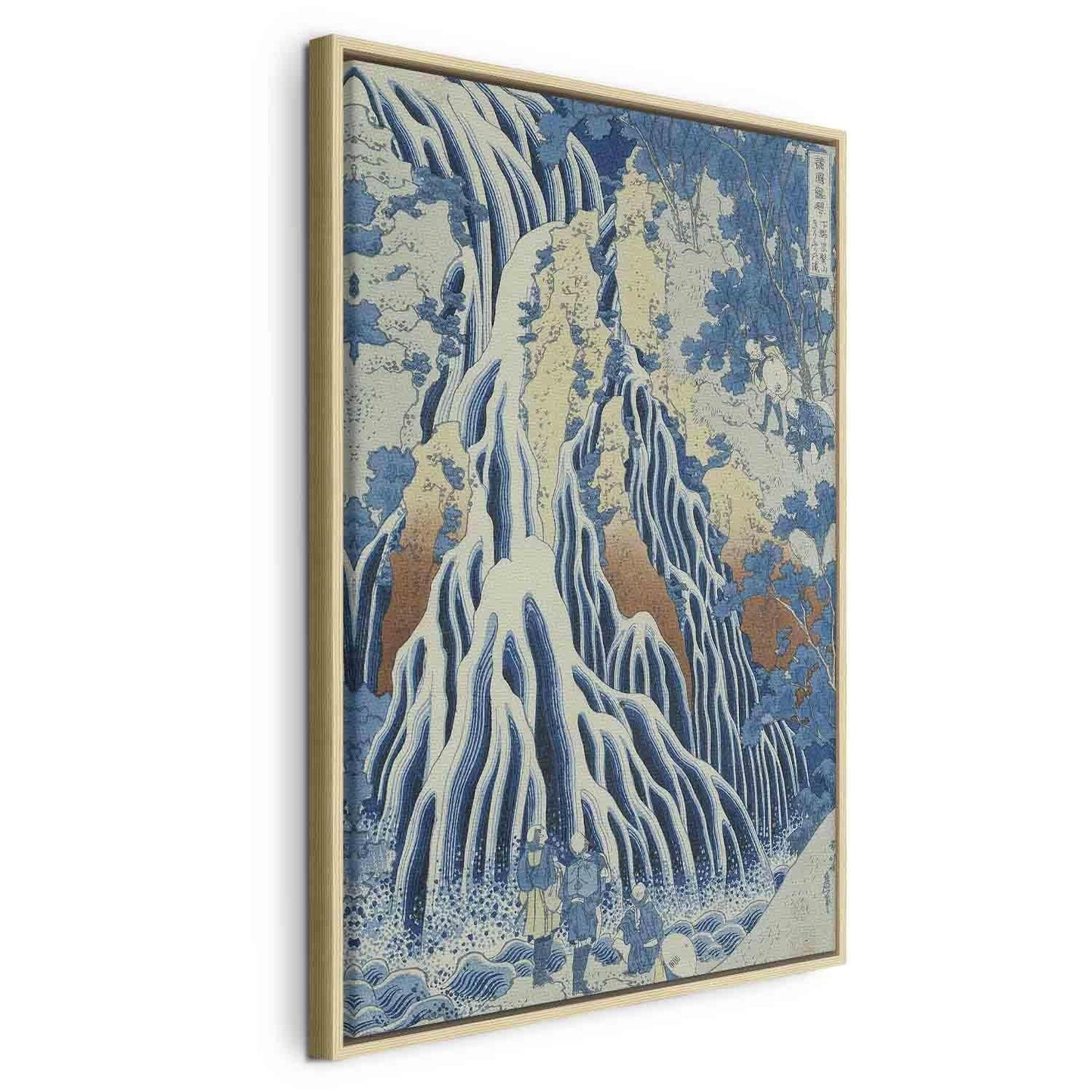 Leinwandbild - Kirifuri Fall on Kurokami Mount from the series 'Shokoku Taki Meguri' (A Journey to the Waterfalls of All the Provinces) (Hokusai Katsushika) Artgeist