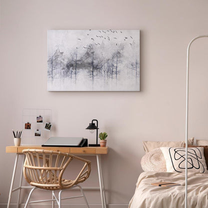 Leinwandbild - Winter Forest (1 Part) Wide