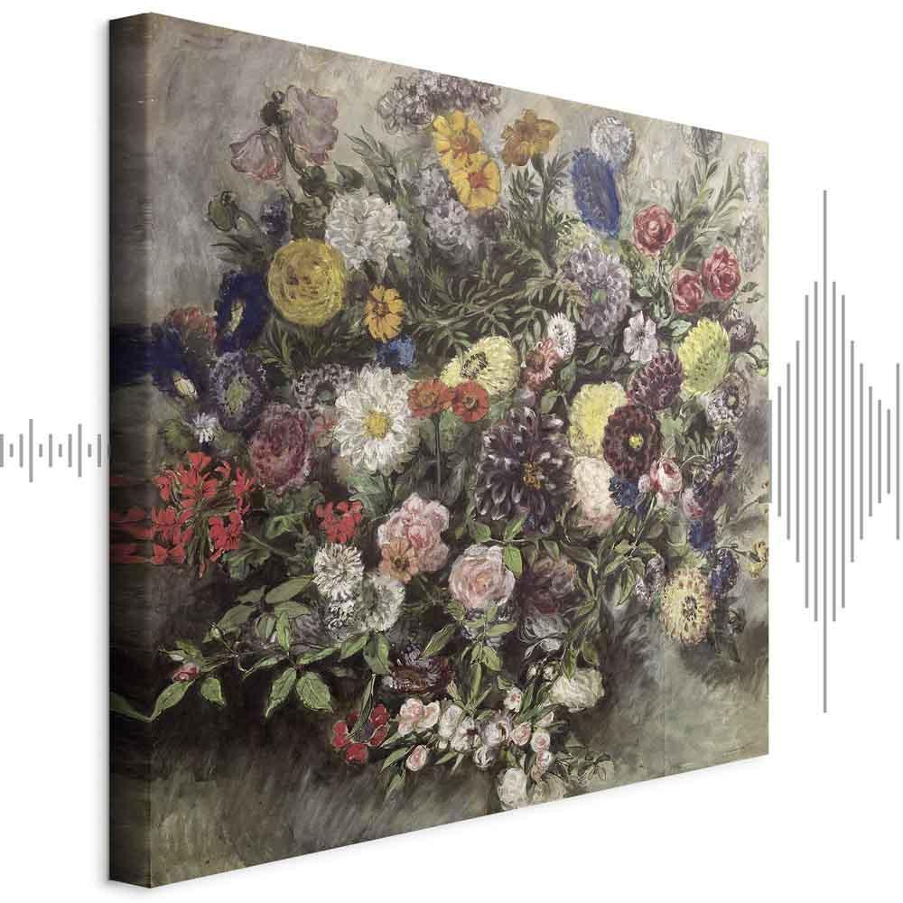 Leinwandbild - Eugène Delacroix – Bouquet of Flowers