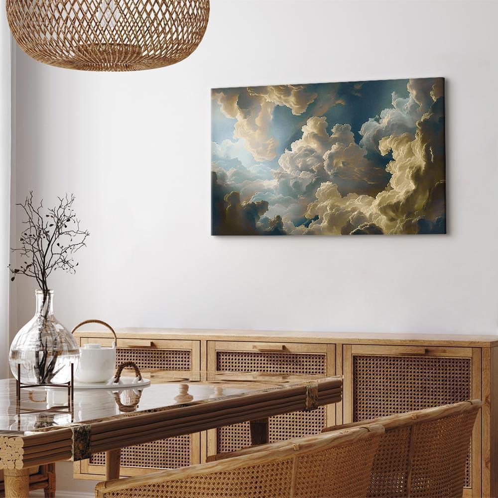 Leinwandbild - Sun and Shadows: A Theatrical Display of Nature High Above the Earth