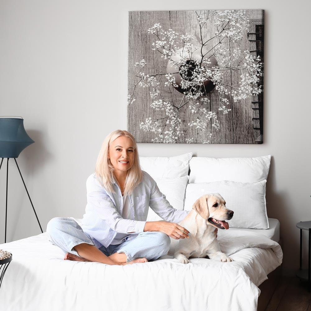 Leinwandbild - Dried Flowers (1 Part) Square