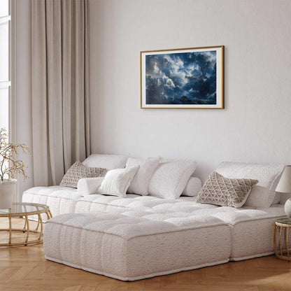 Poster - Astronomical Wonders: Clouds and Stars in Harmonious Union