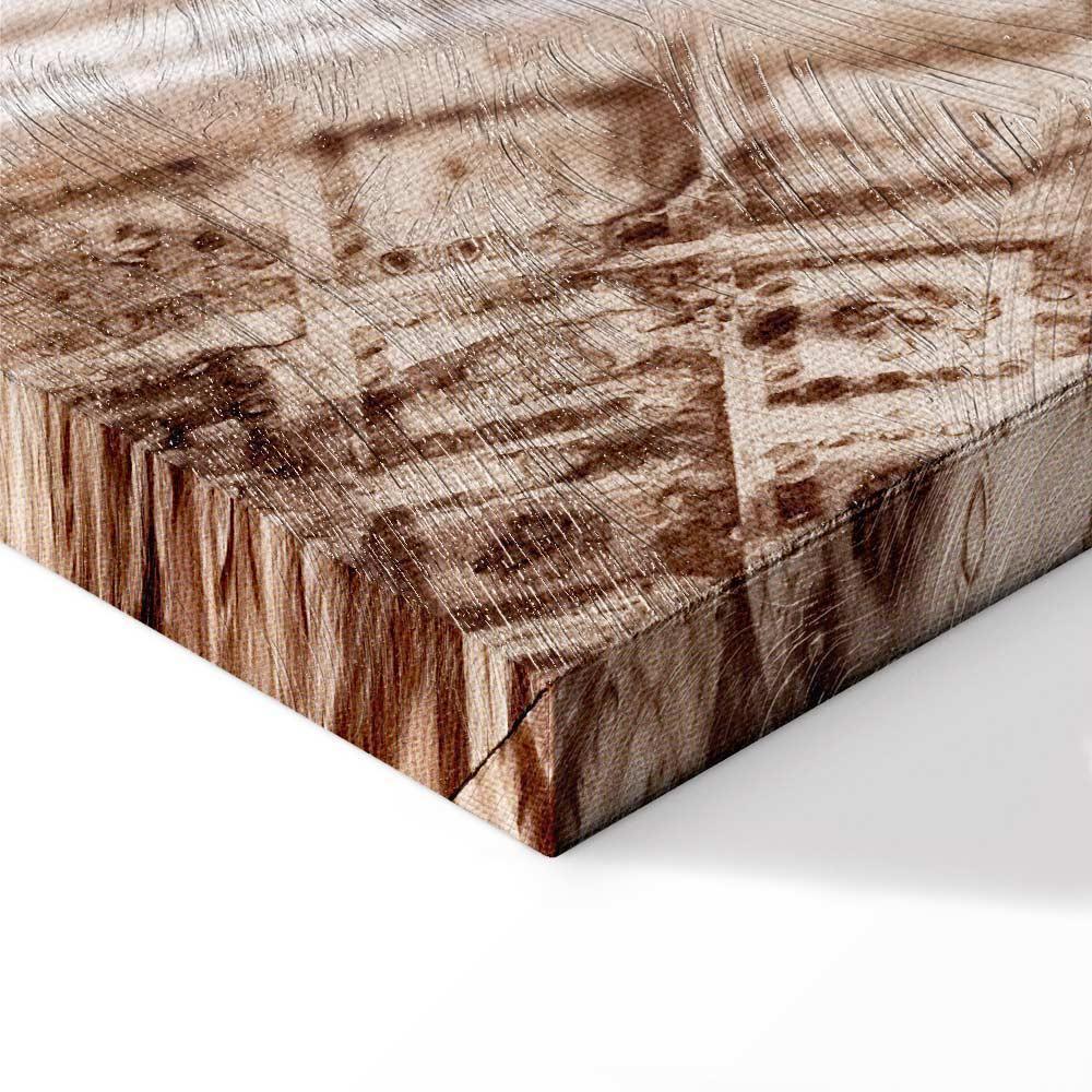 Leinwandbild - Temple of Hadrian (1 Part) Vertical