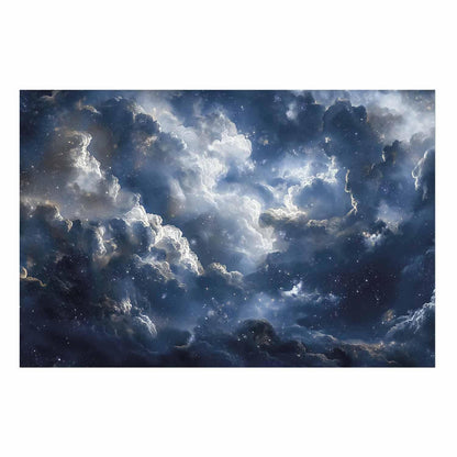 Poster - Astronomical Wonders: Clouds and Stars in Harmonious Union