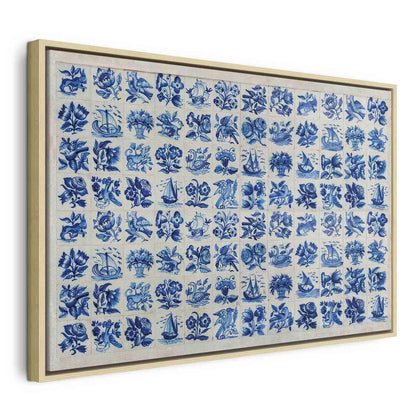 Leinwandbild - Azulejos tiles – traditional Portuguese ceramic tiles