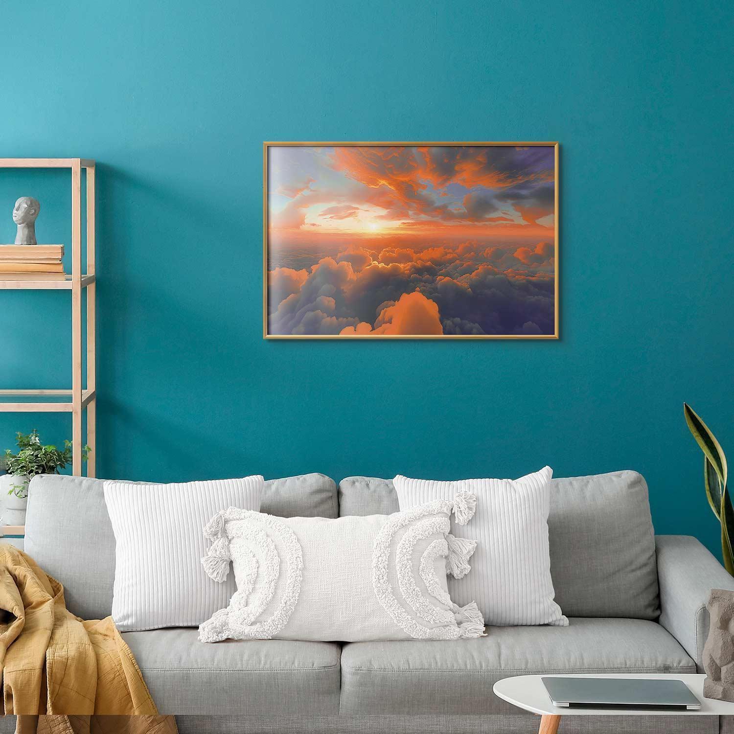 Poster - When Dawn Tickles the Clouds: A Color Show on the Morning Sky Artgeist