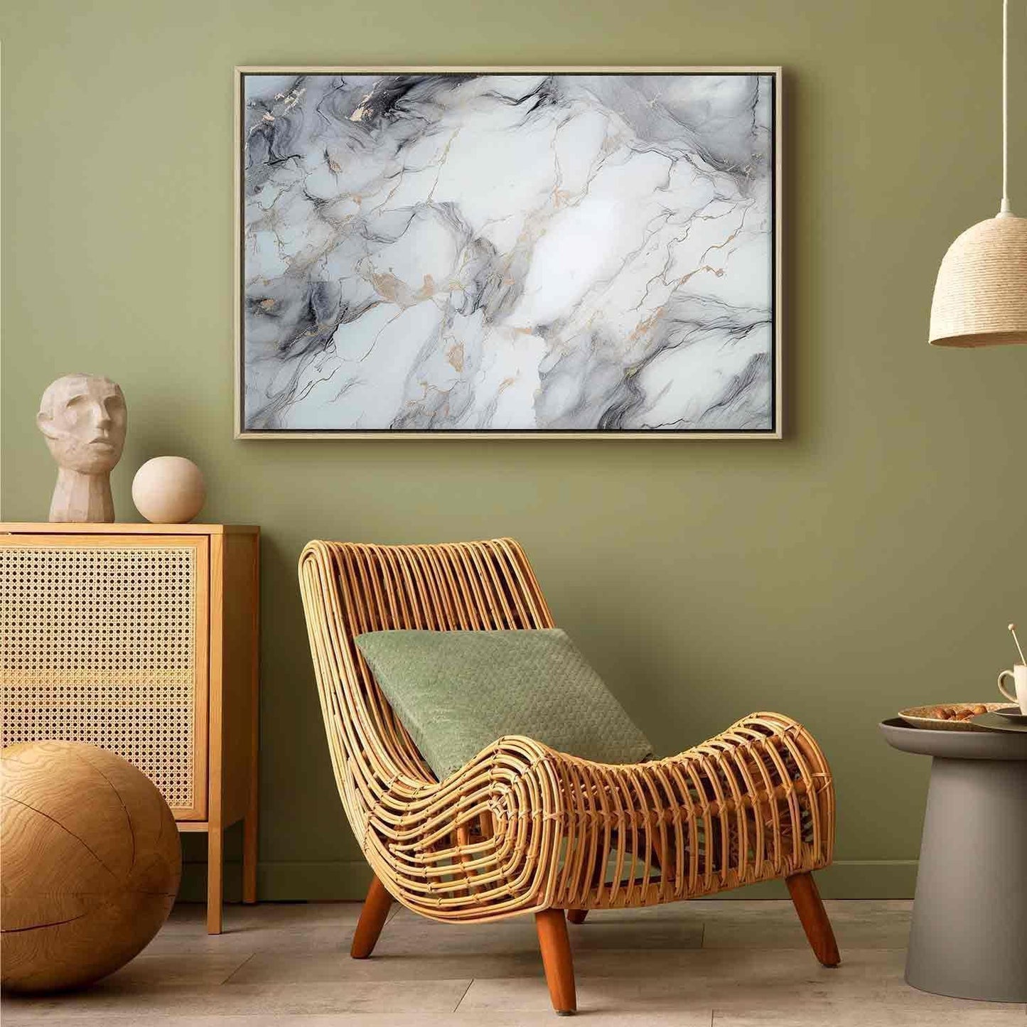 Leinwandbild - Elegant marble – stone structures in neutral colours