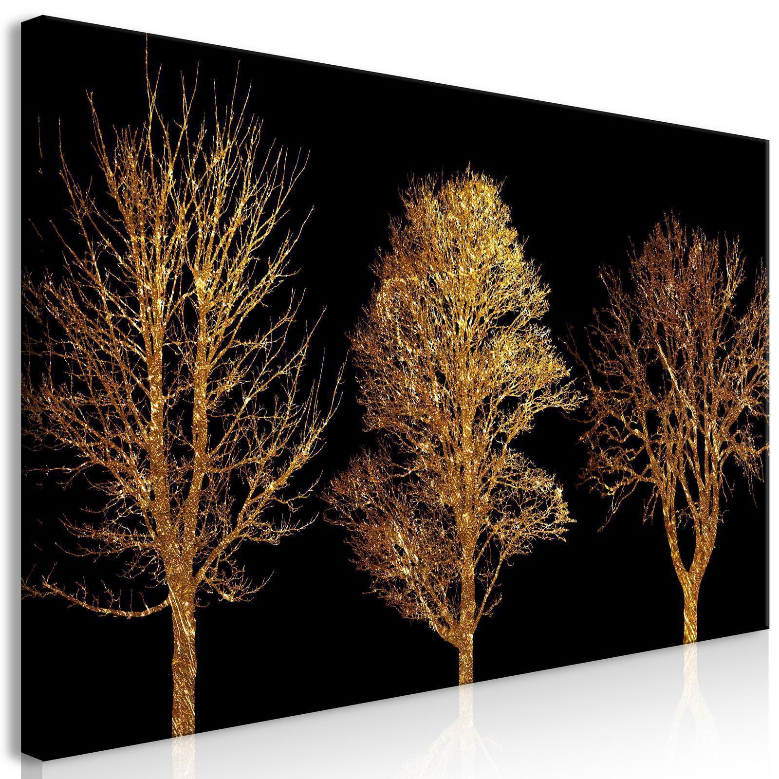 Leinwandbild - Golden Forest (1 Part) Wide Artgeist